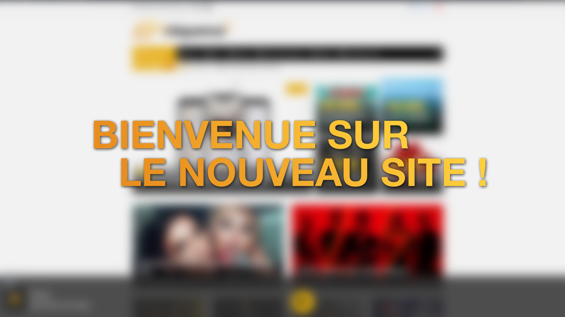 Bienvenue sur notre nouveau site !