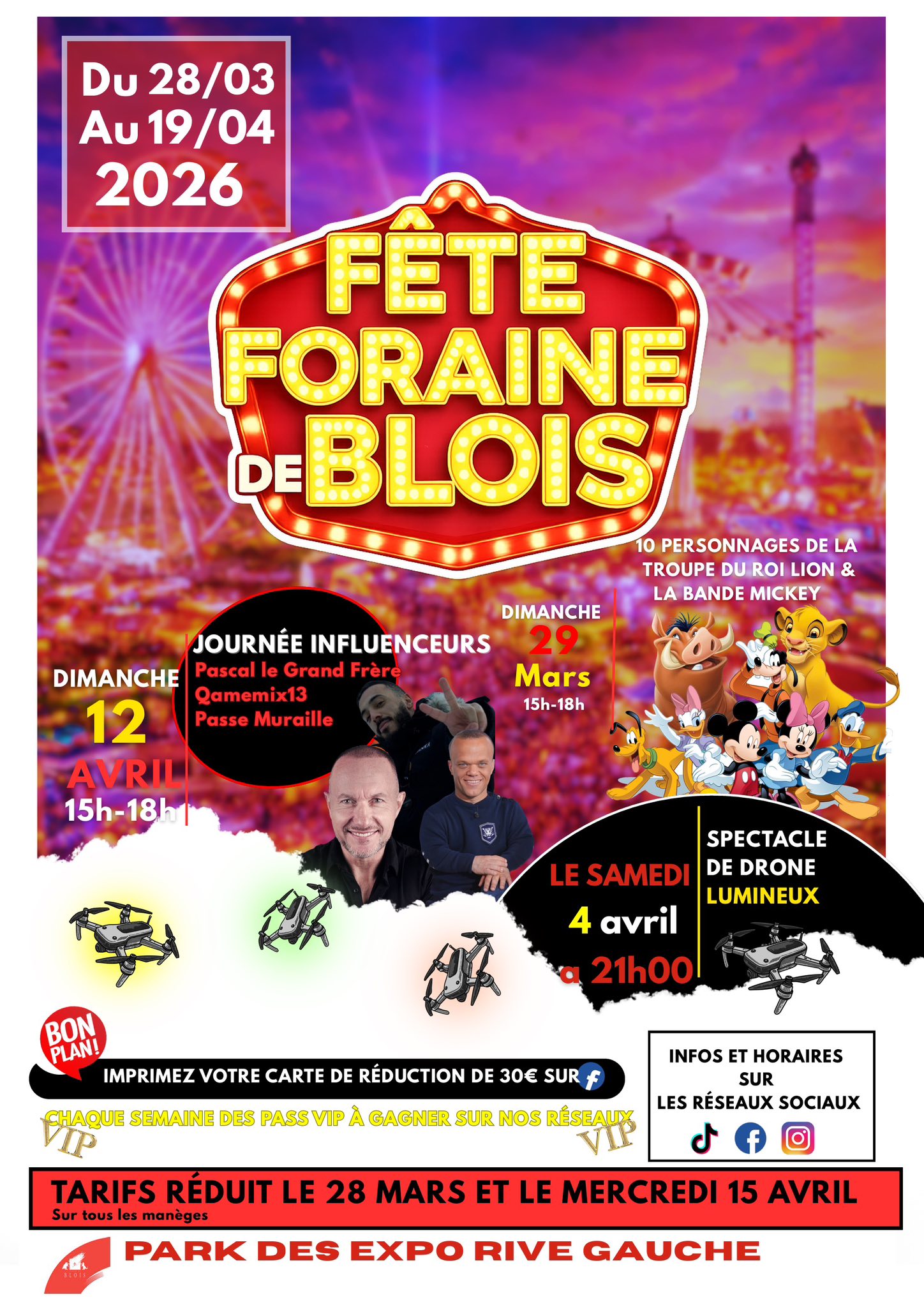 🎢 Manèges, gourmandises et frissons : la fête foraine de Blois est de retour !