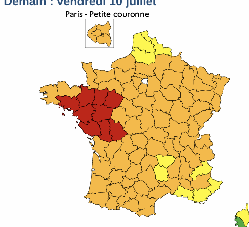 Canicule : l&rsquo;Indre-et-Loire et le Loir-et-Cher en vigilance orange, un pic attendu en début de semaine prochaine