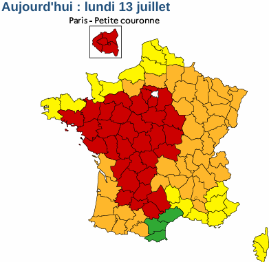 🔴 Canicule : l&rsquo;Indre-et-Loire et le Loir-et-Cher en vigilance rouge ce lundi 13 juillet